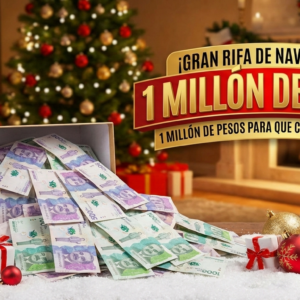 1 Millón de pesos para que cuadre la navidad