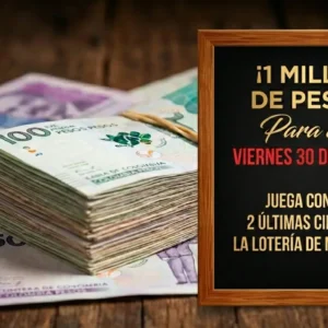 1 millón de pesos para este viernes 30 de enero | valor 20 mil | 2 últimas cifras de la lotería de medellín